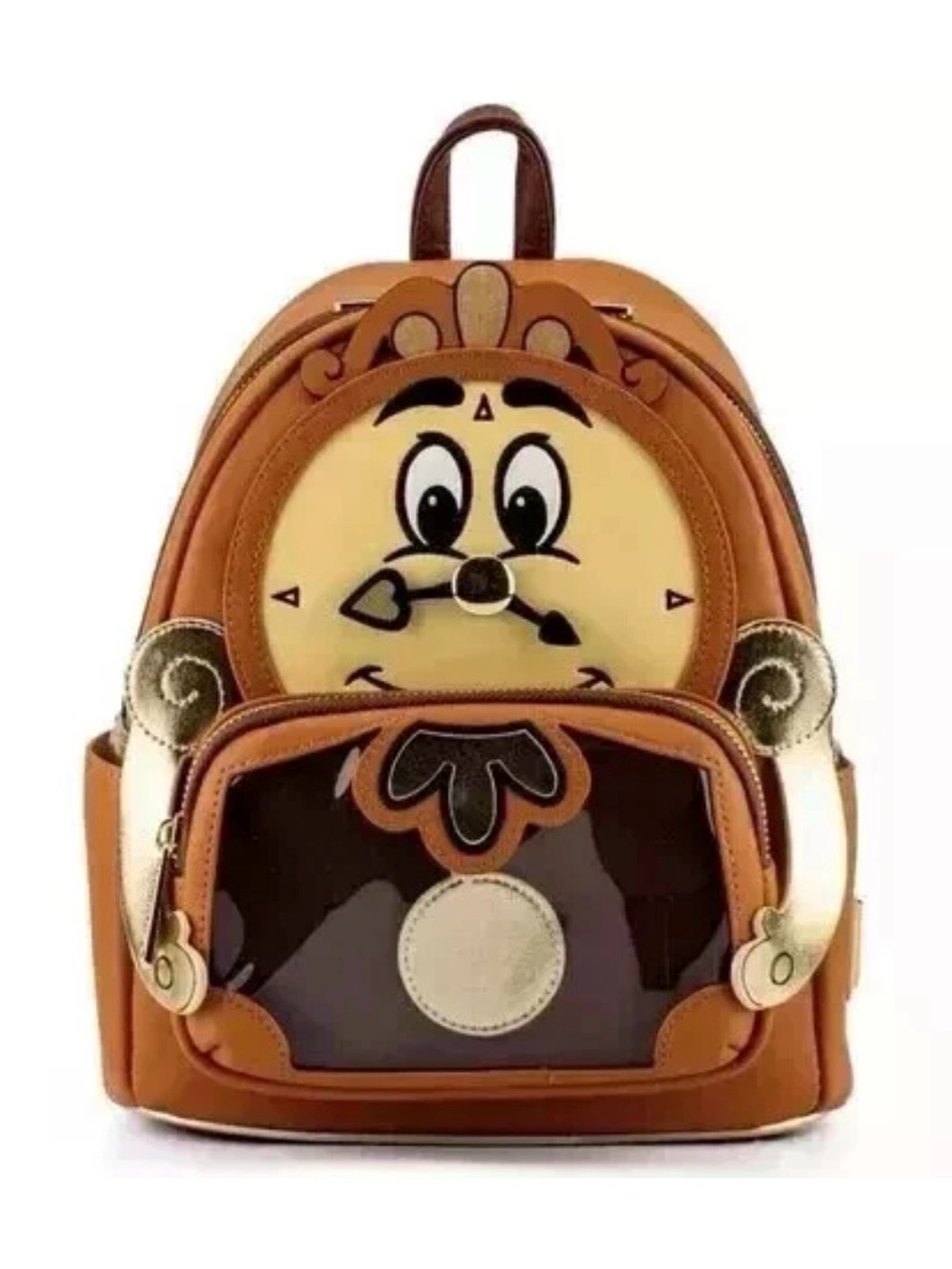 NWT Disney Loungefly LACC Exclusive Beauty & The Beast Cogsworth Mini Backpack